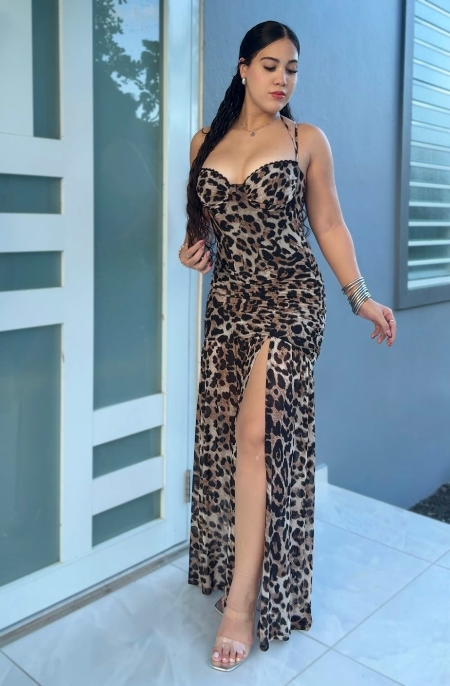 Feline Maxi Dress