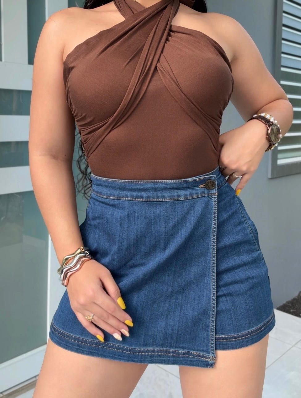 Blue Denim Skort