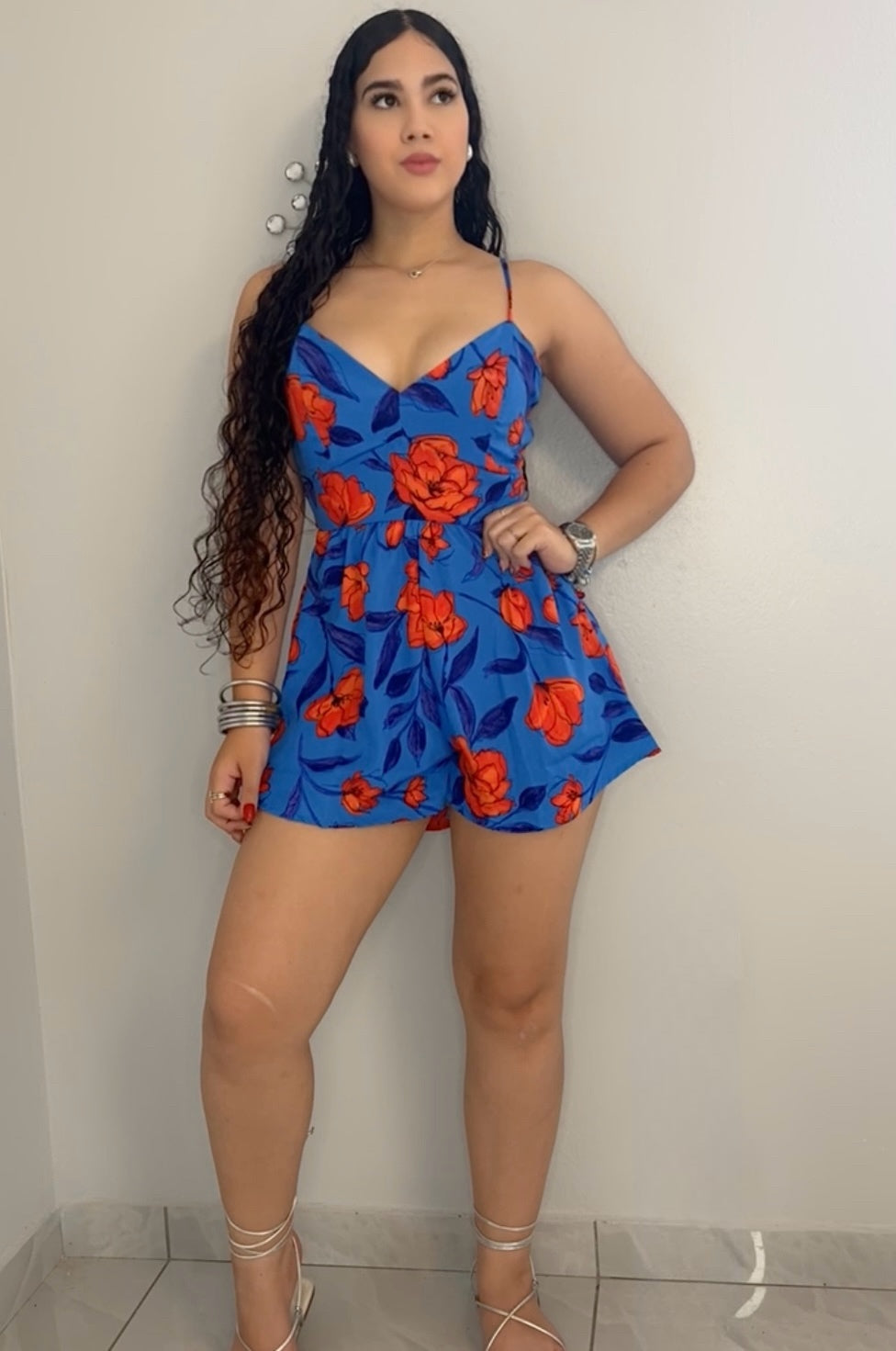 Flame Petal Romper