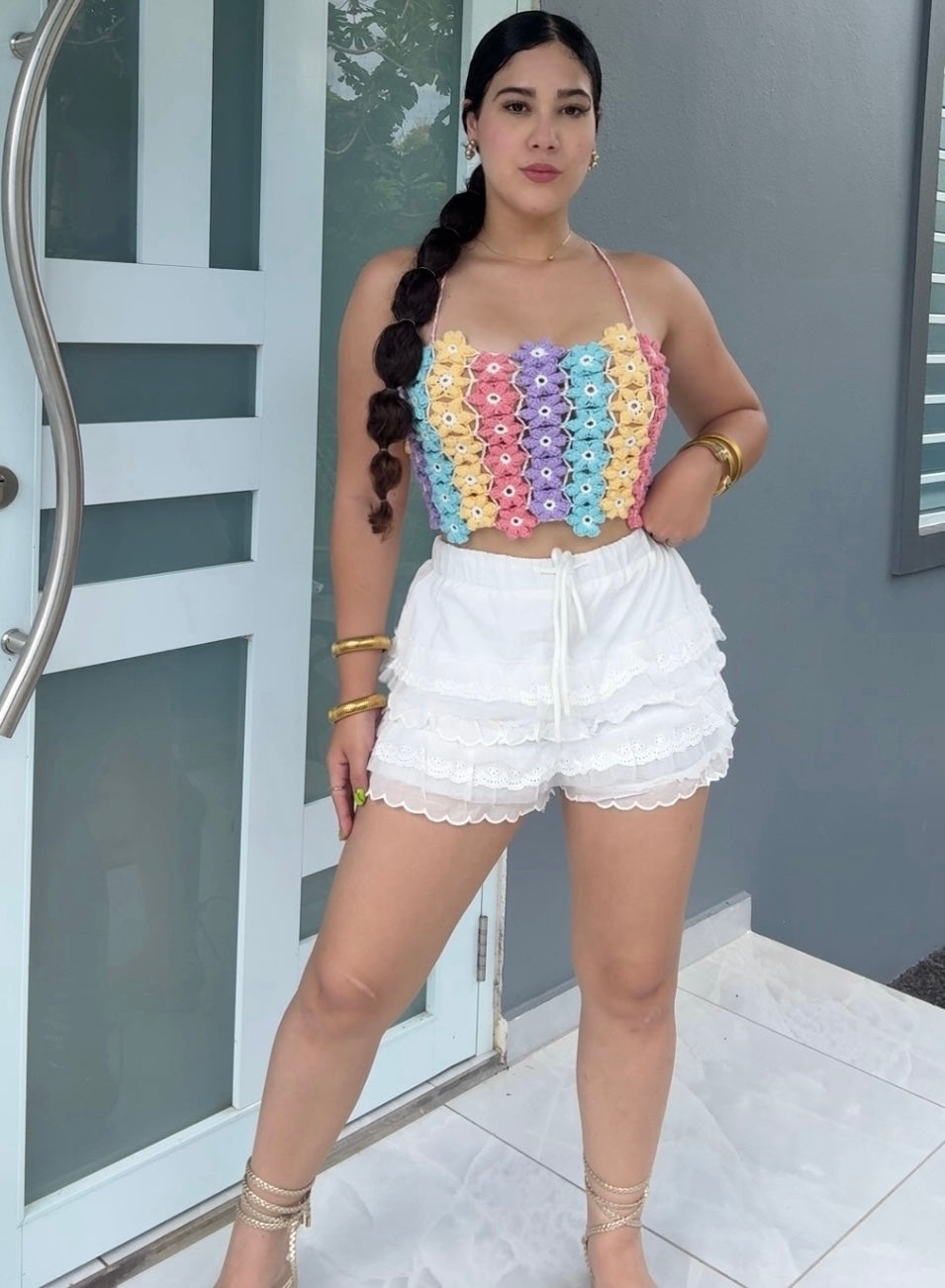 Candy Crochet Top