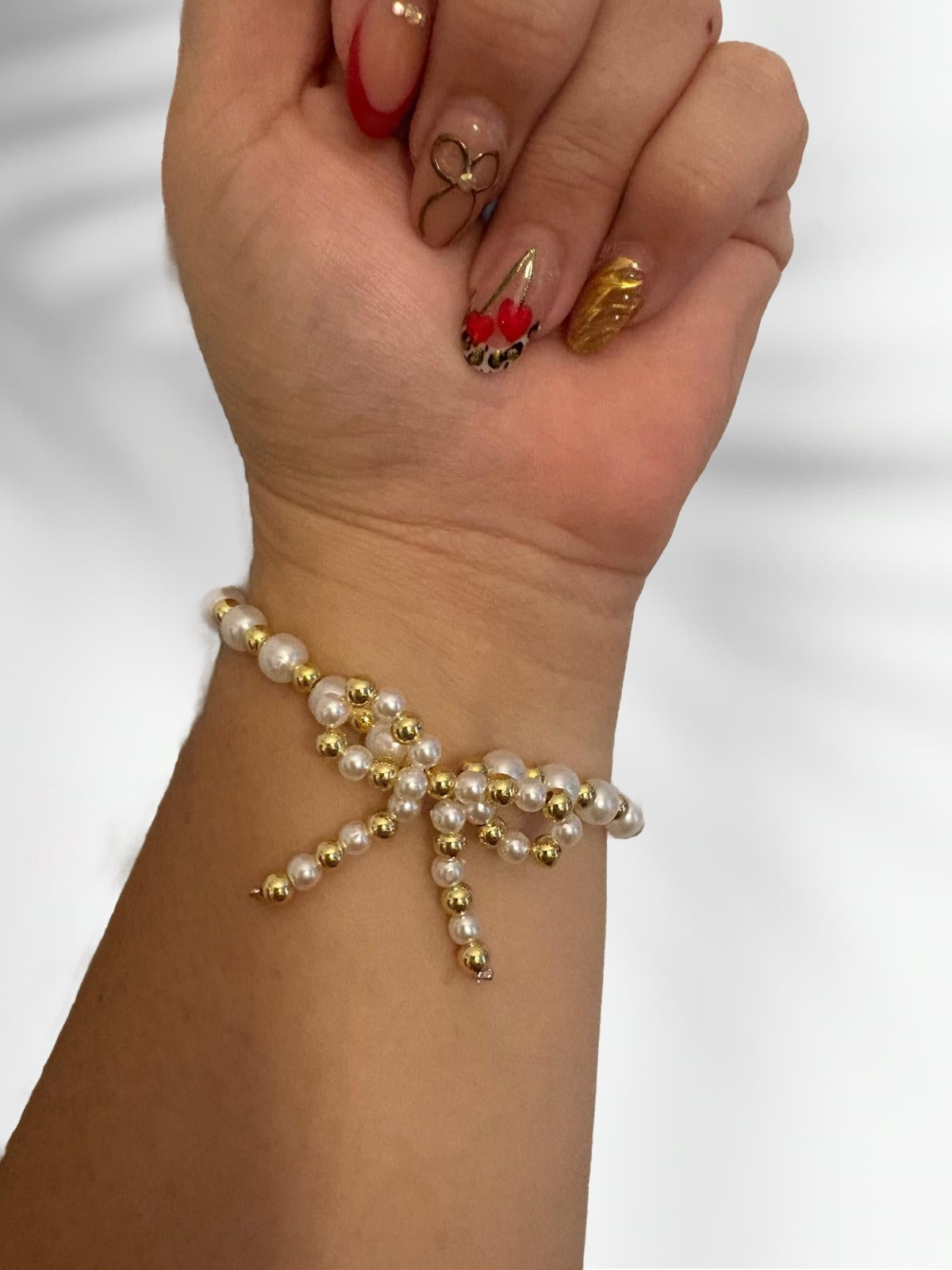Pearl Bow Bracelet