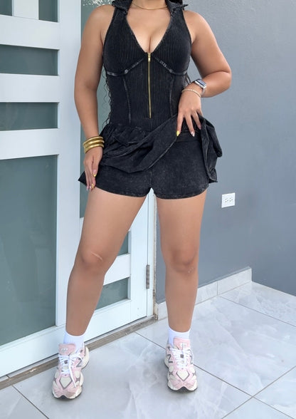 Midnight Romper Dress