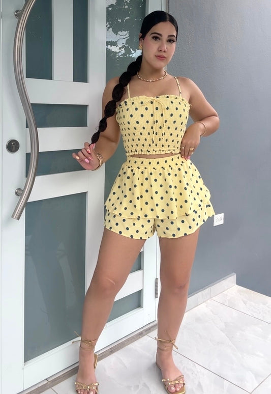 Polka Breeze Yellow Set
