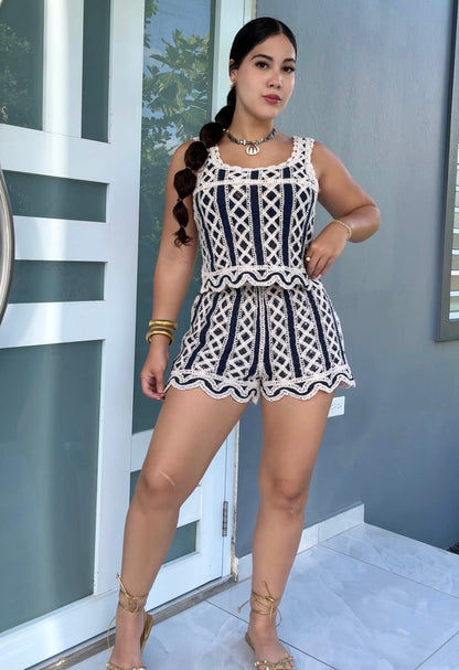 Navy Crochet Set