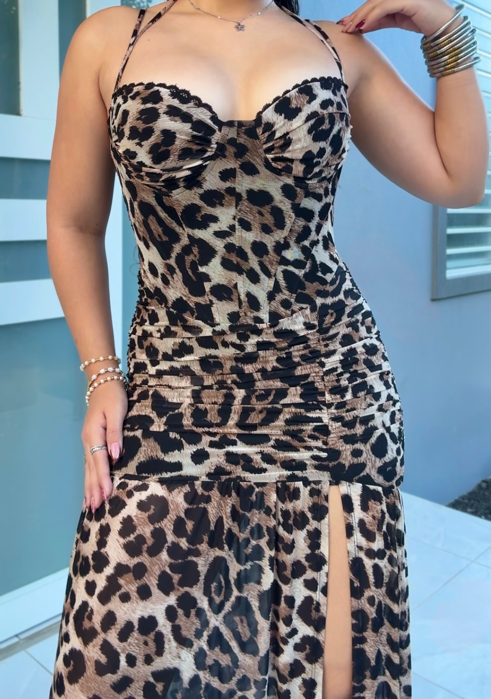 Feline Maxi Dress