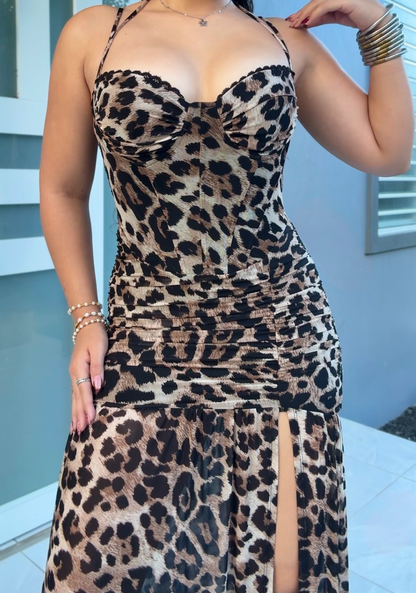 Feline Maxi Dress