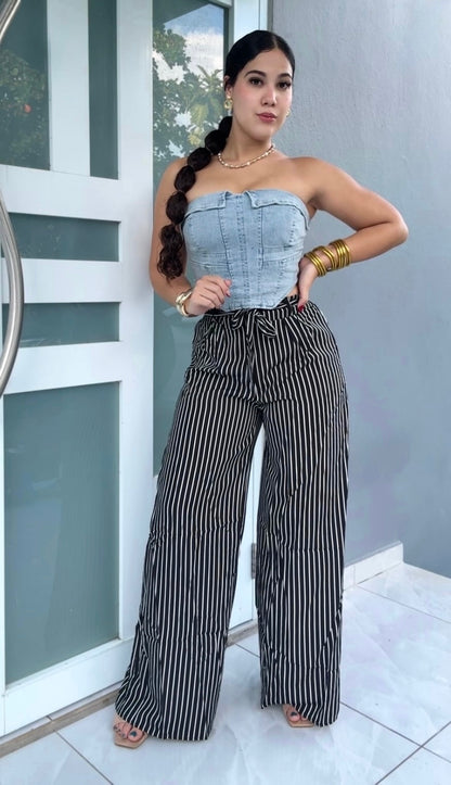 Denim Muse Top