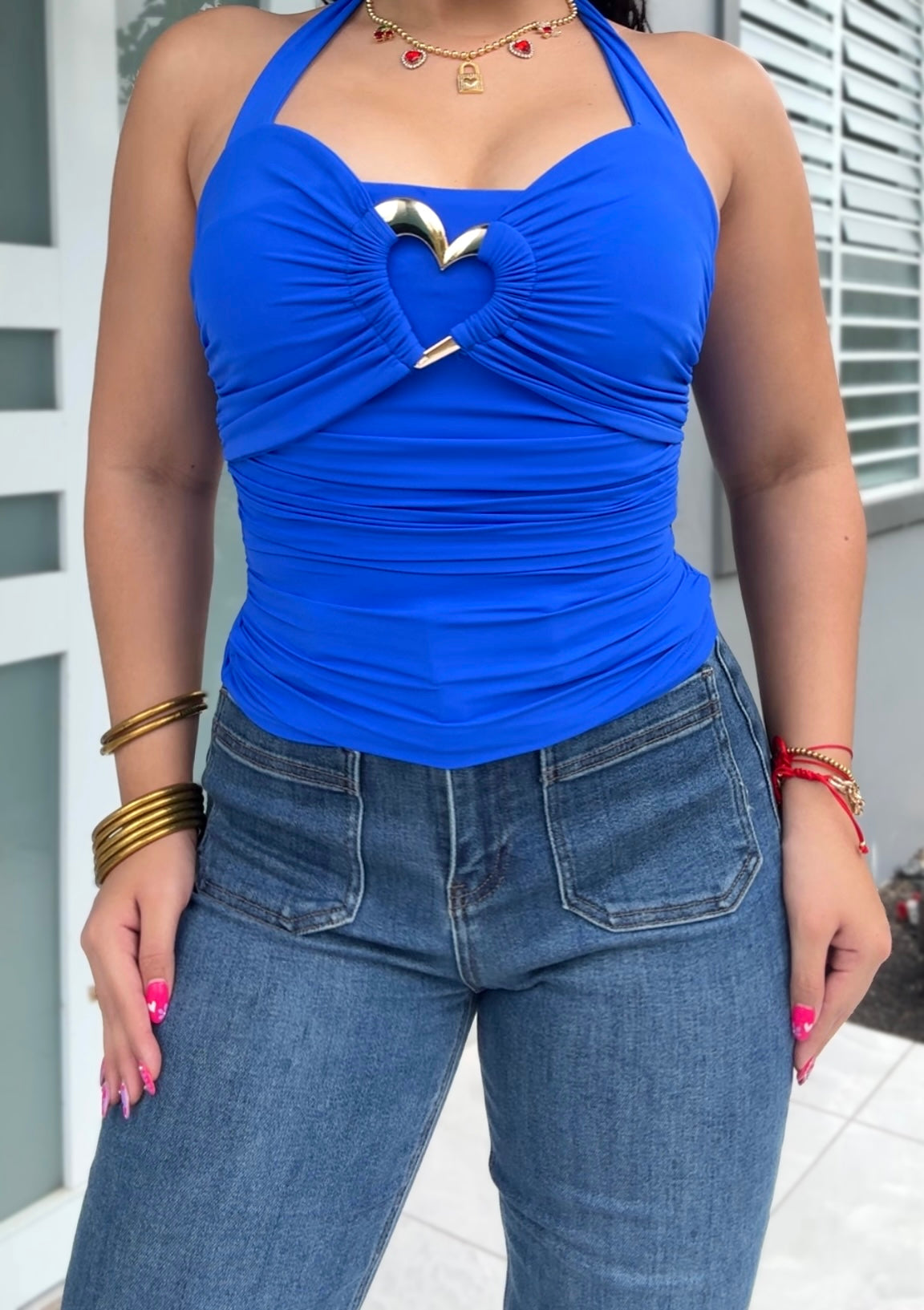 Blue Heart Top