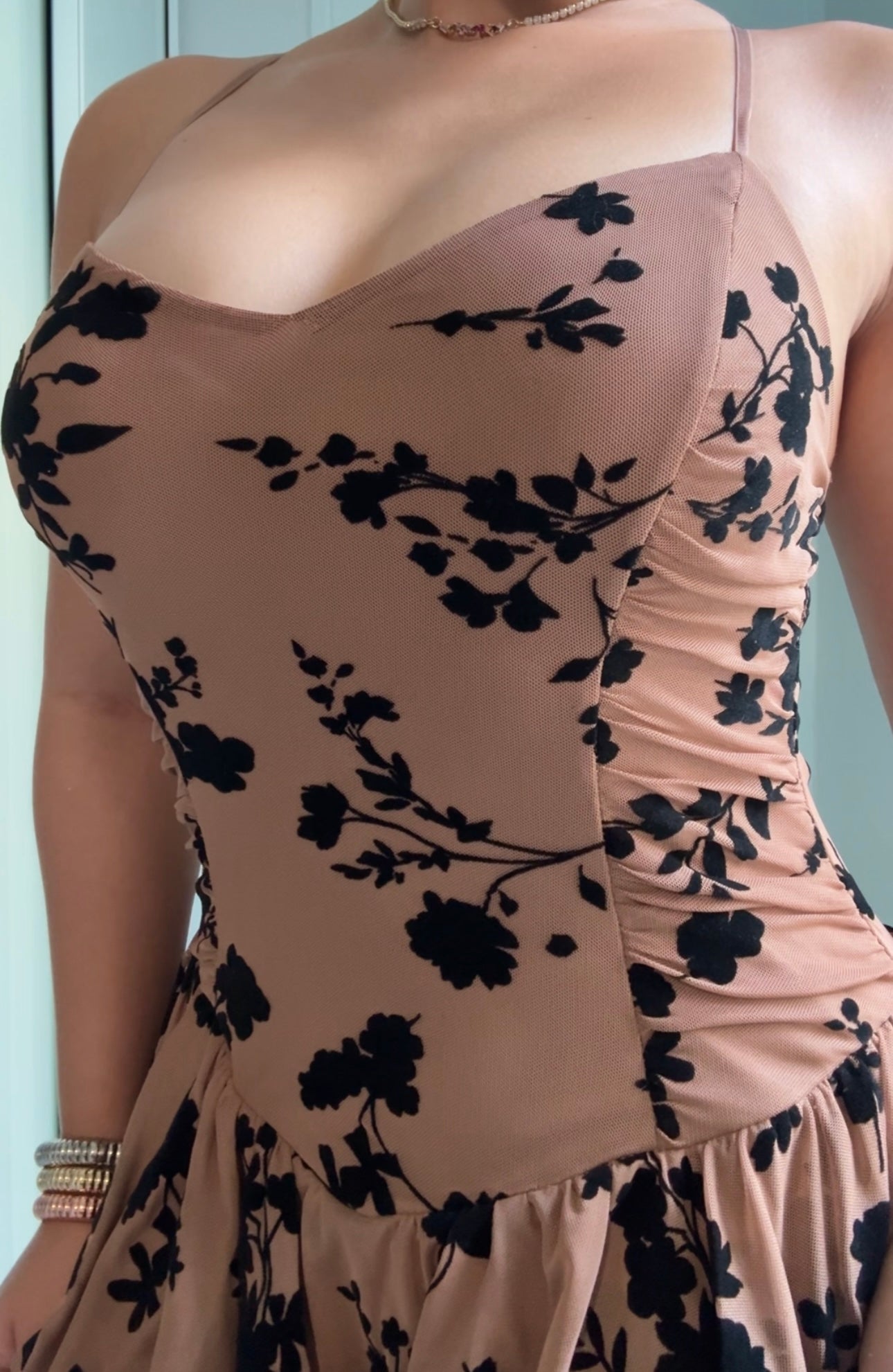 Nude Essence Romper Dress