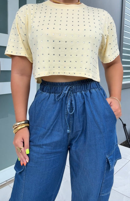 Yellow Crystal T-Shirt