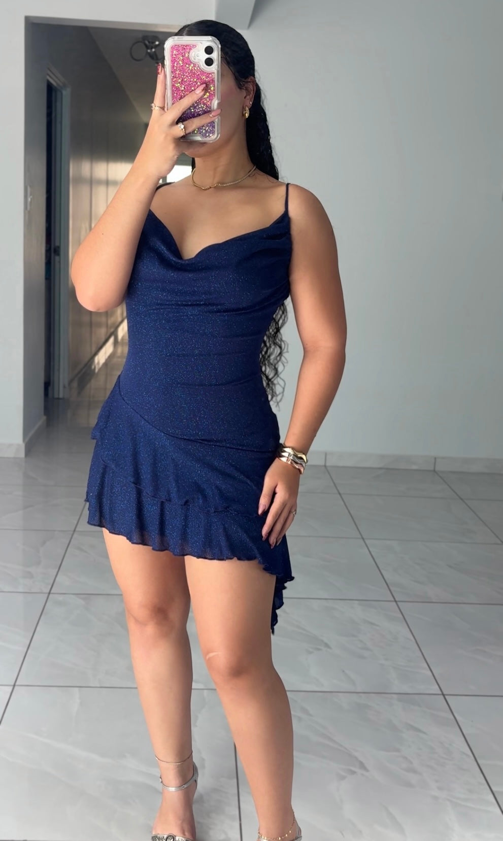 Navy Luxe Dress