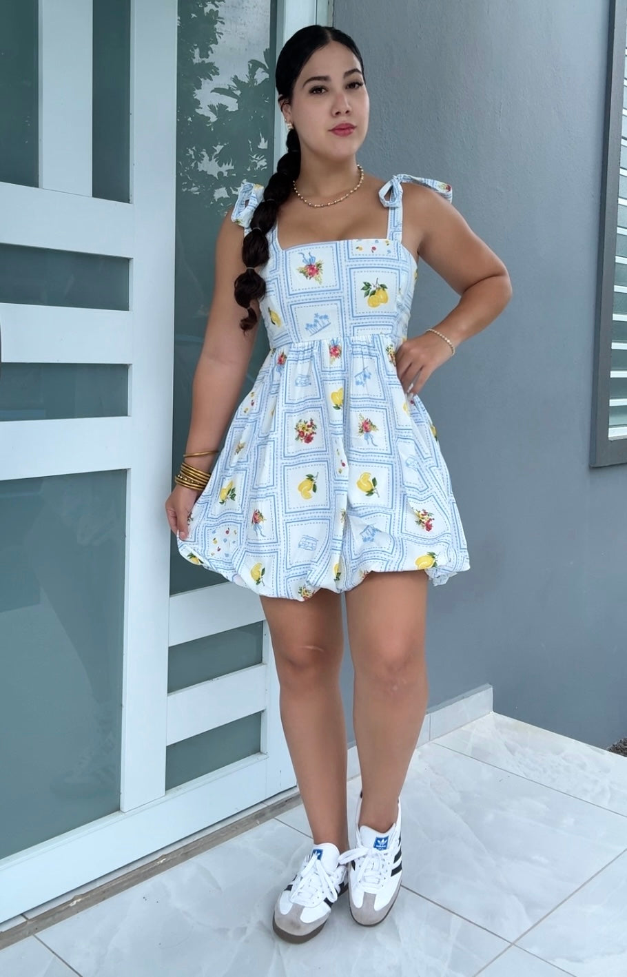 Lemon Breeze Bubble Dress