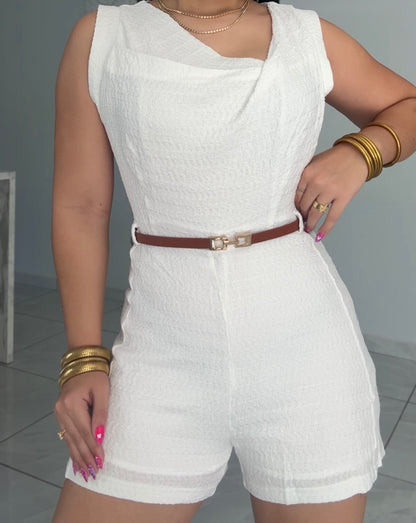White Chic Romper
