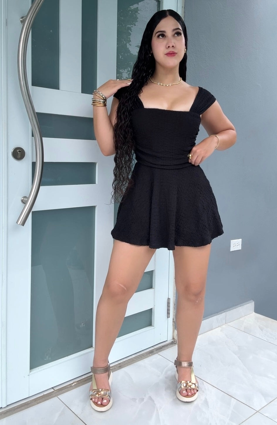 Midnight Romper Dress