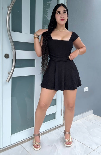 Midnight Romper Dress