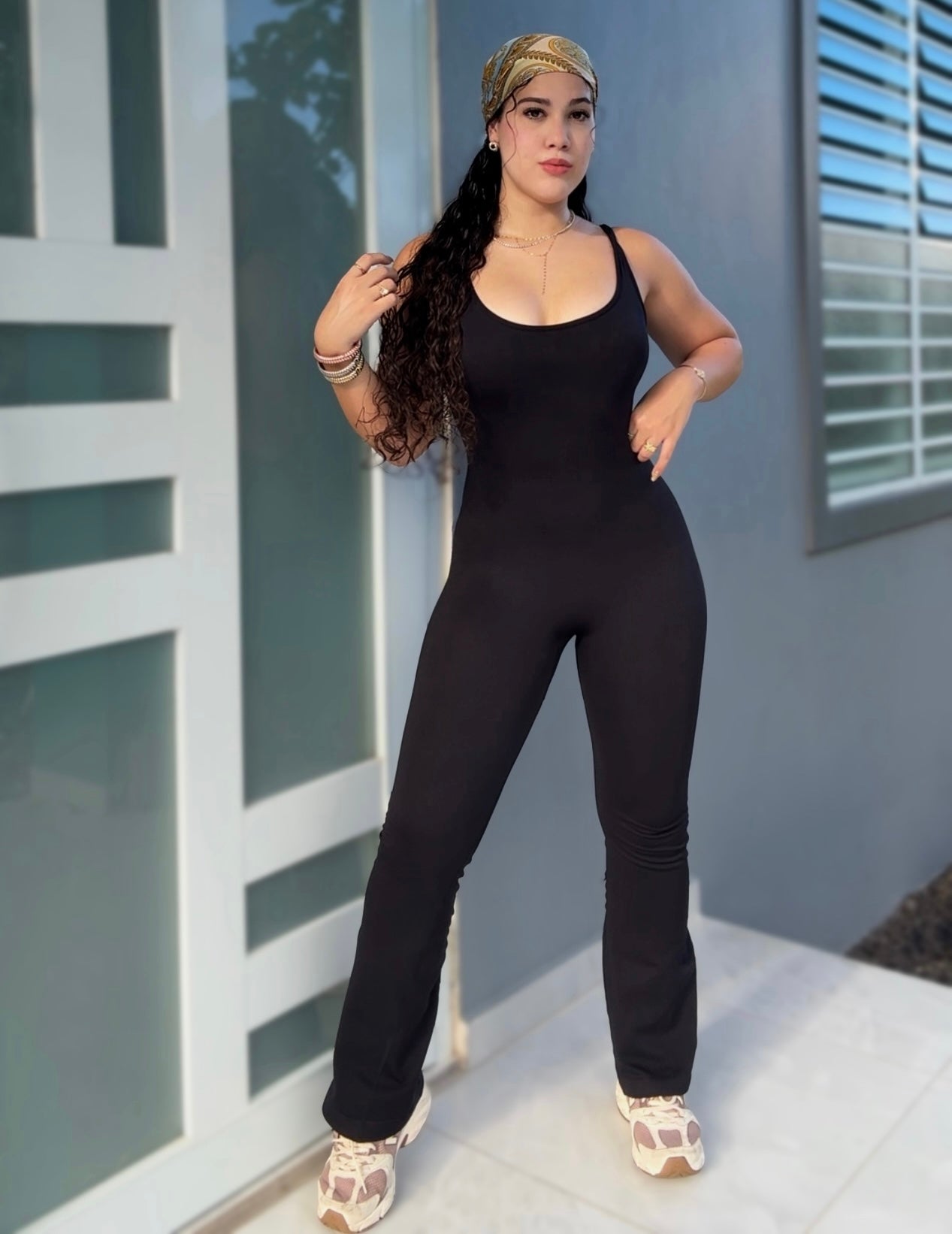 Black Curve Jumpsuit