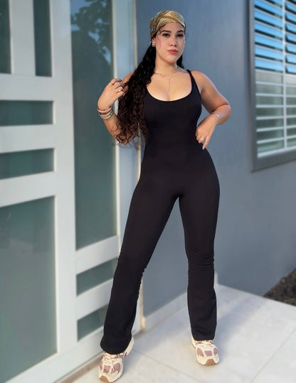 Black Curve Jumpsuit