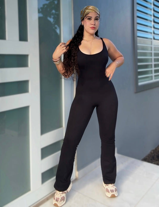 Black Curve Jumpsuit
