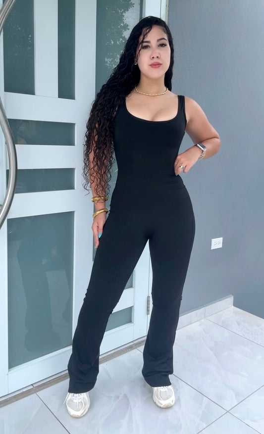 Black Curve Jumpsuit