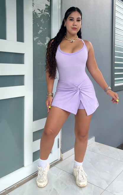 Curve Fit Romper Dress (dos colores disponibles)