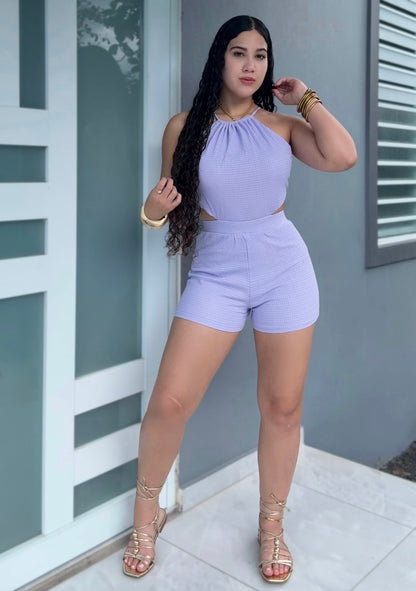 Lavender Halter Romper