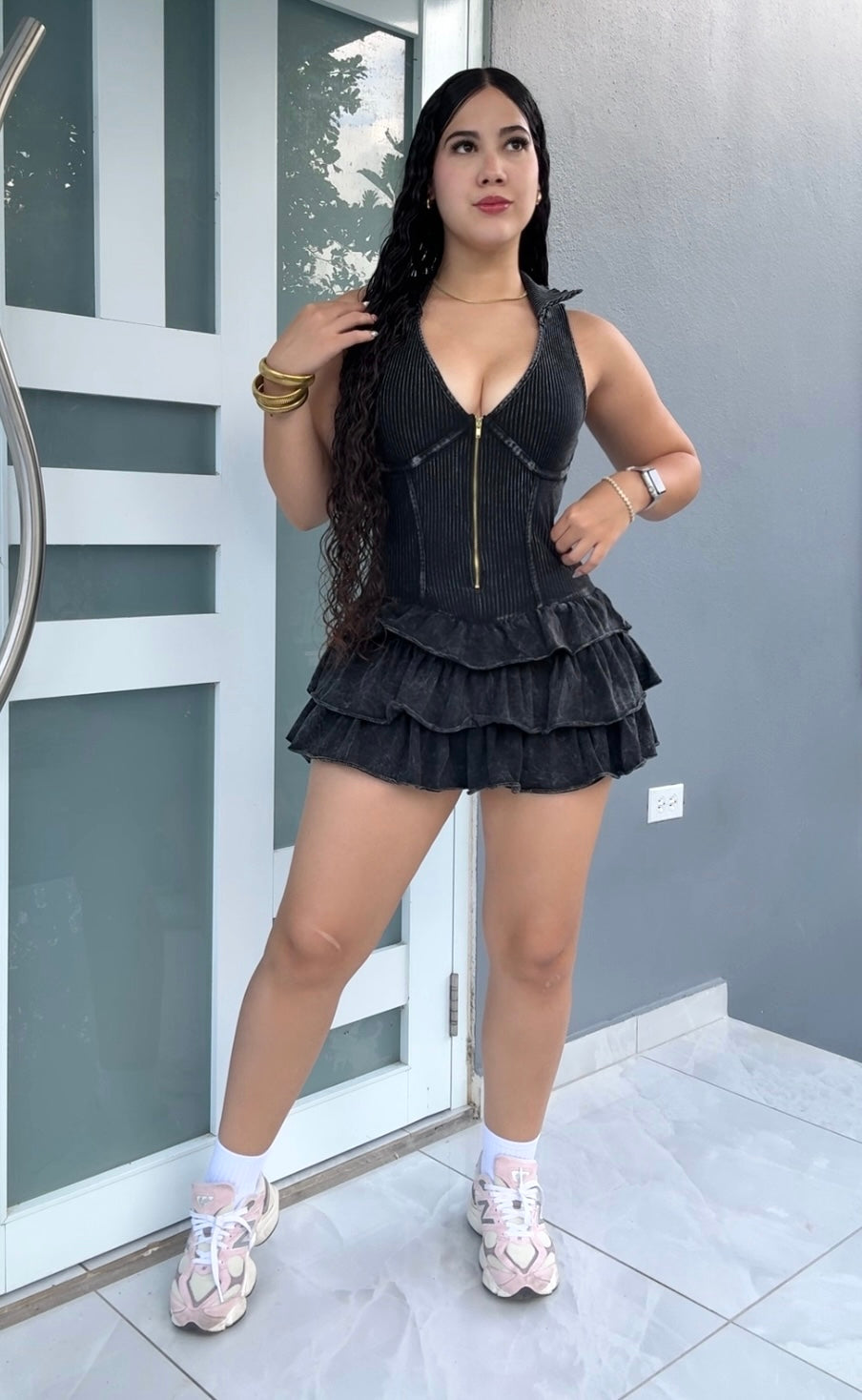 Midnight Romper Dress