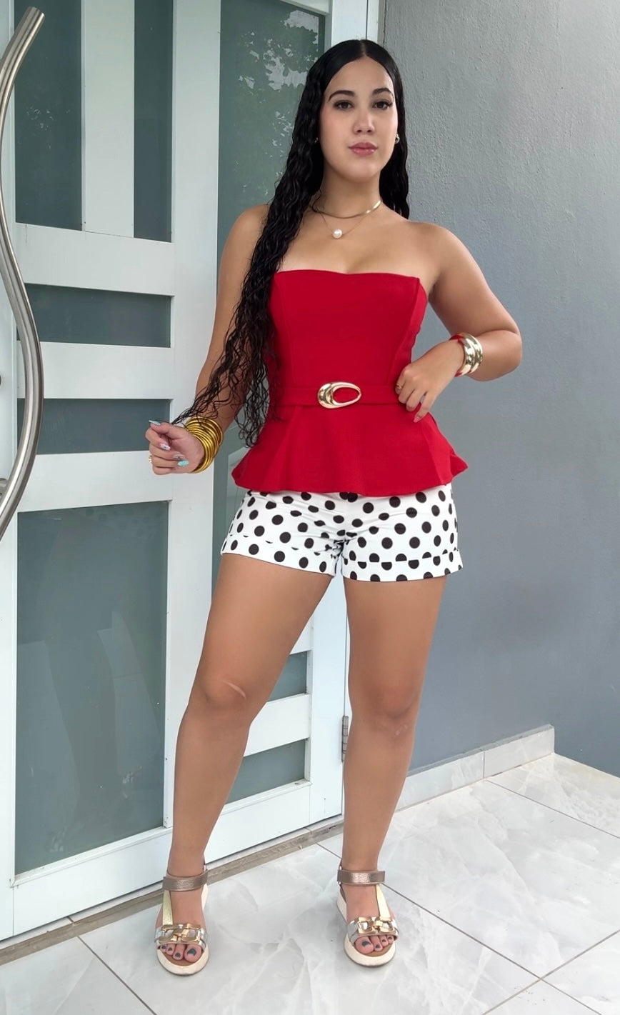 Red Buckle Top