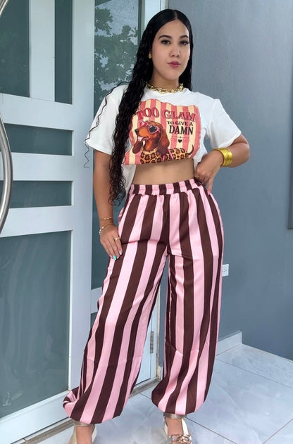 Striped Jogger Pants (dos colores disponibles)