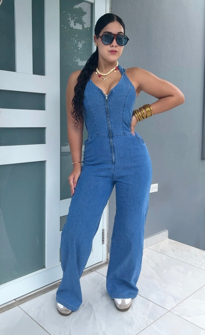 Coastal Denim Jumpsuit