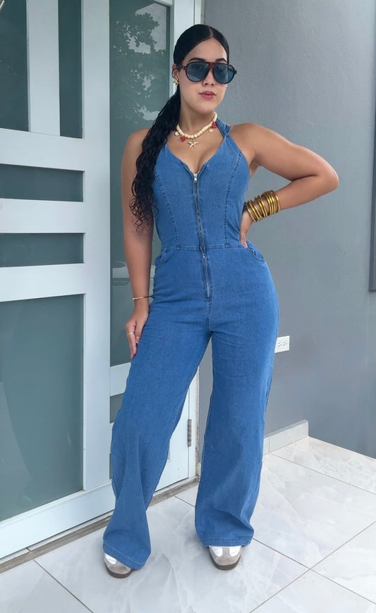 Coastal Denim Jumpsuit