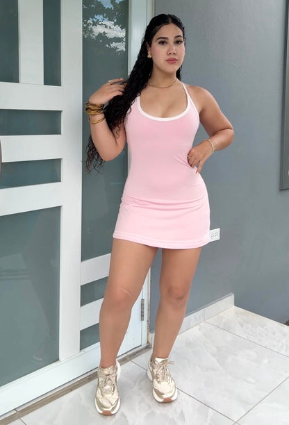 Sculpt Romper Dress (Dos colores disponibles)