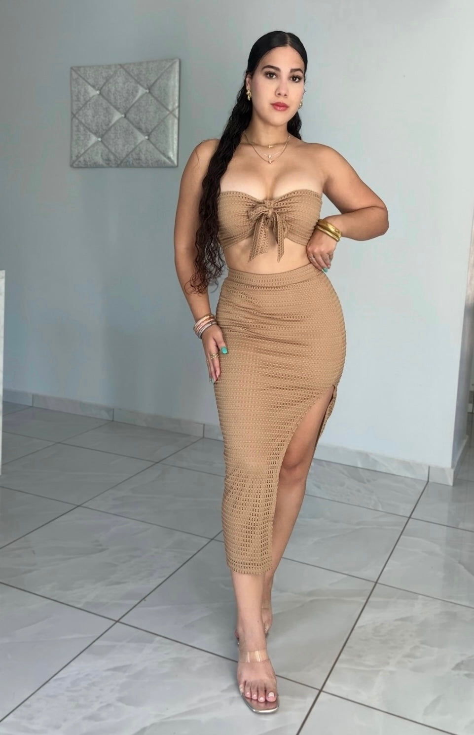 Mocha Knit Set