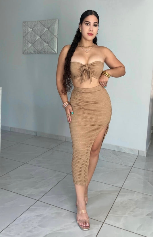 Mocha Knit Set