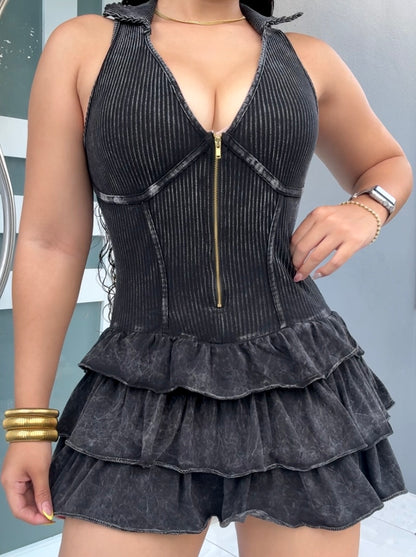Midnight Romper Dress