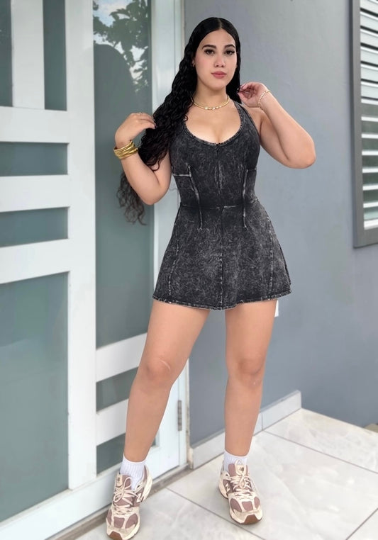 Midnight Romper Dress