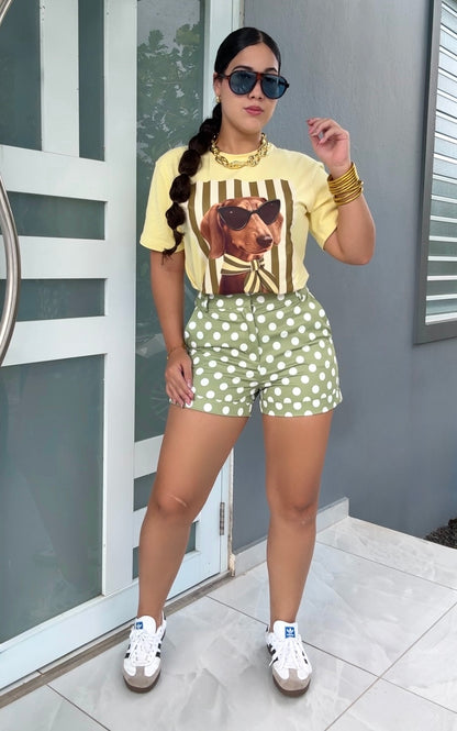 Yellow Chic Pup T-Shirt