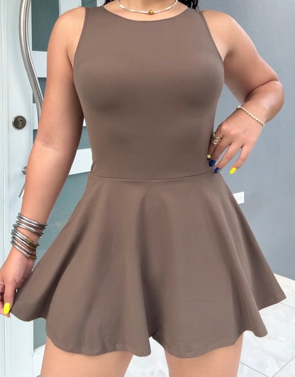 Mocha Romper Dress