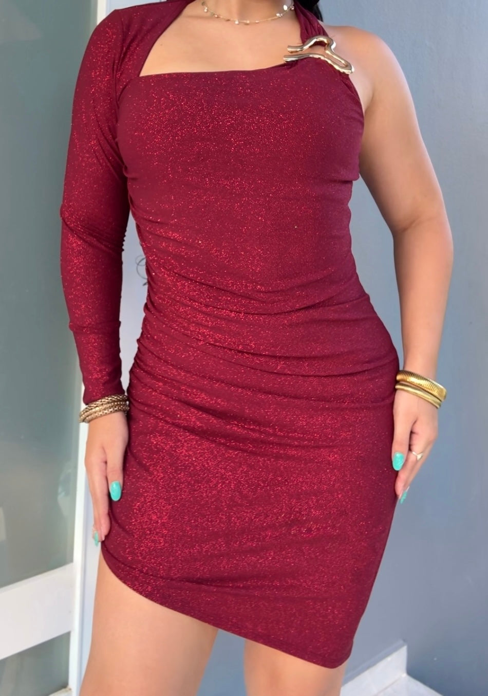 Spark Burgundy Dress