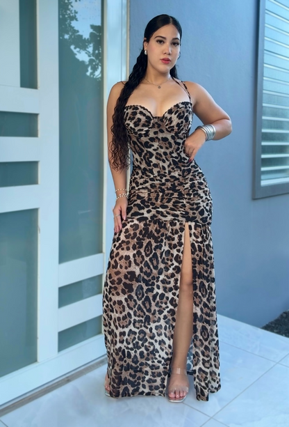 Feline Maxi Dress