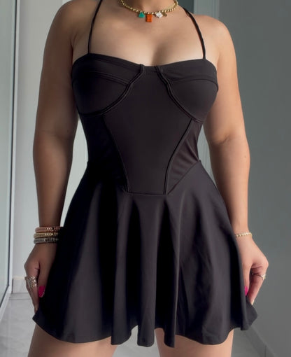 Midnight Romper Dress