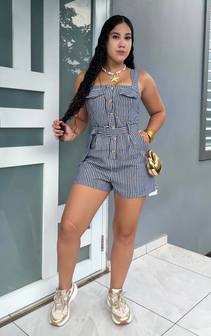 Coastal Stripe Romper