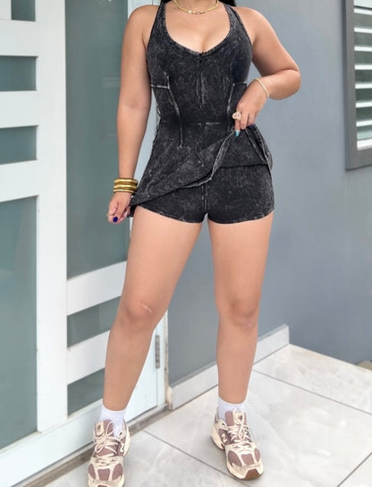 Midnight Romper Dress