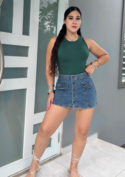 Denim Skort