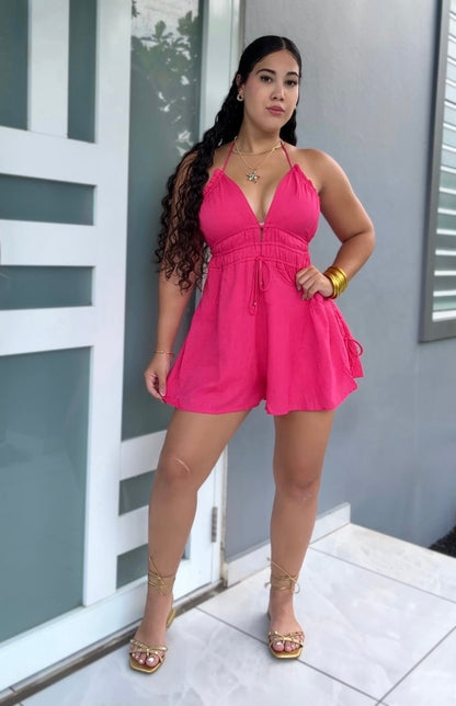 Pink Paradise Romper