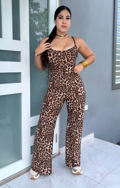 Wild Leopard Jumpsuit
