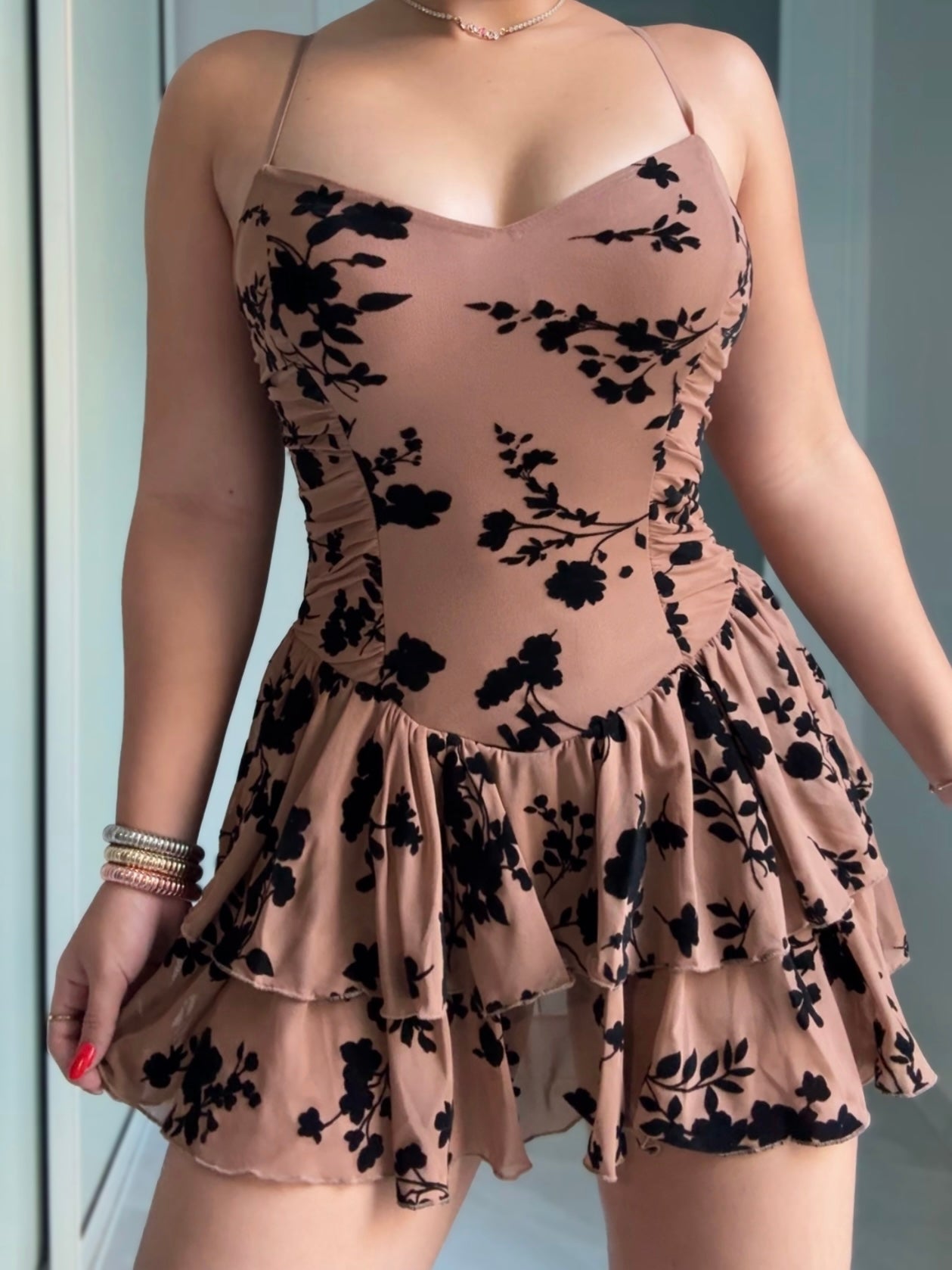 Nude Essence Romper Dress