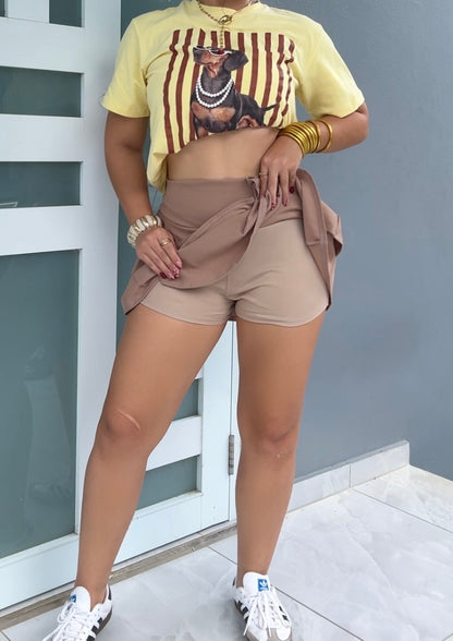 Mocha Ruffle Skort