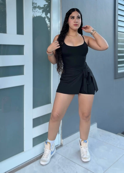 Sculpt Black Romper