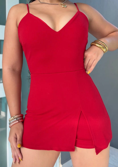 Red Passion Romper