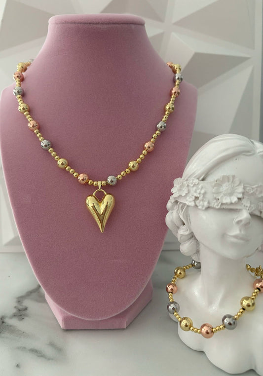 TriGold Heart Set